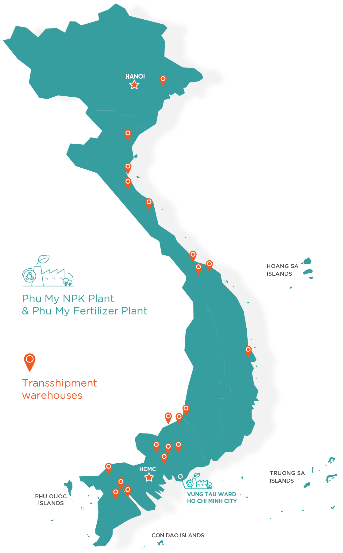 Principal Areas of Operation