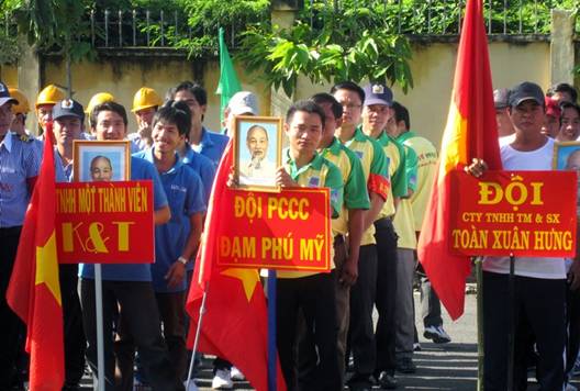 PVFCCo SE tham gia hội thi Phòng cháy chữa cháy