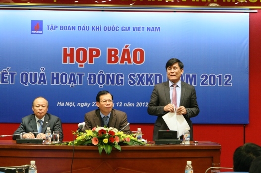 Năm 2012, Petrovietnam nộp ngân sách 186,3 nghìn tỉ đồng