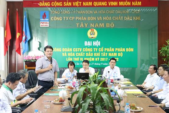 PVFCCo SW tổ chức thành công Đại hội Công đoàn lần IX – nhiệm kỳ 2017 – 2022