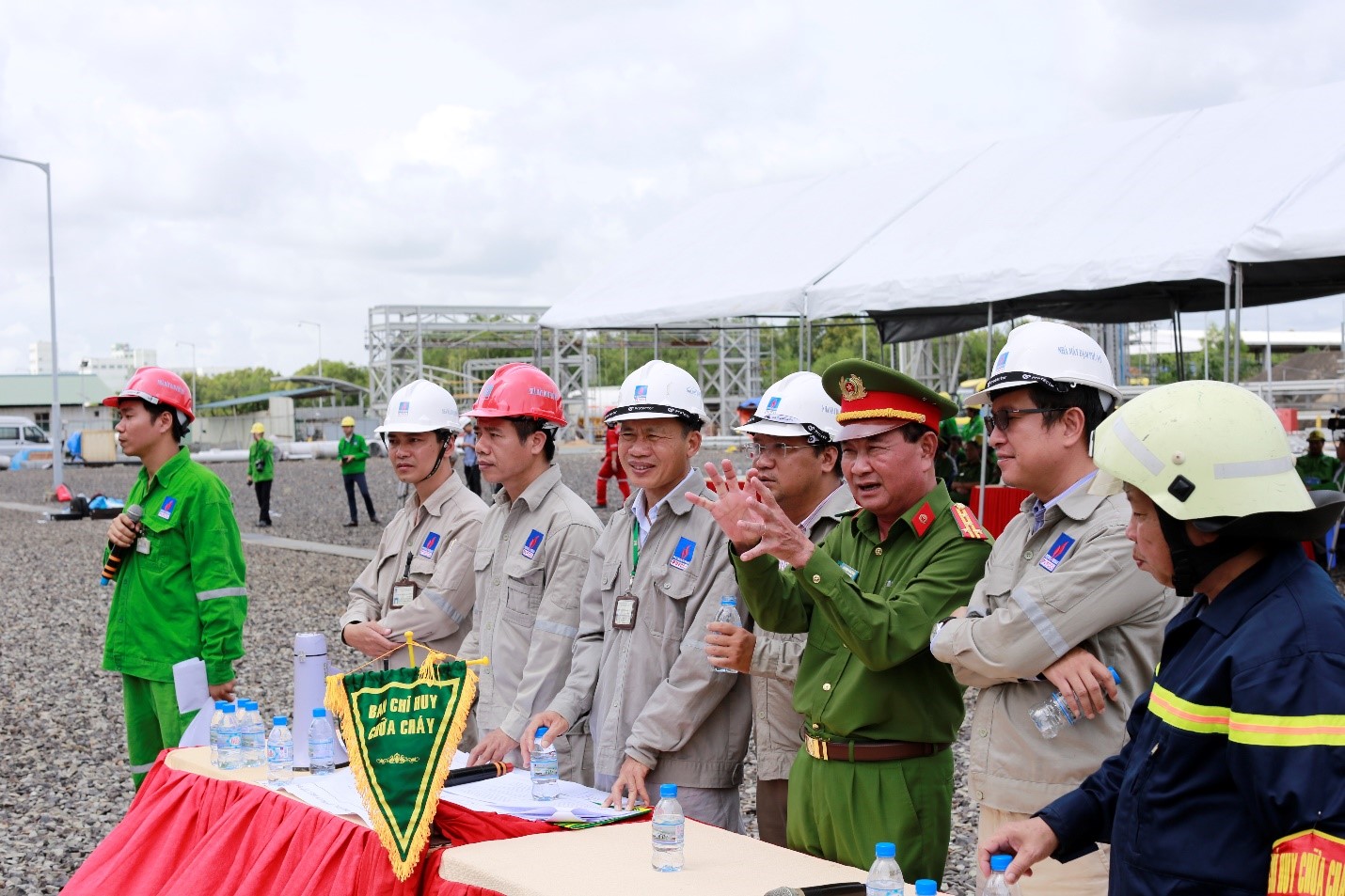 Phu My Fertilizer Plant held a drill on response to fire and explosion and a radiation incident