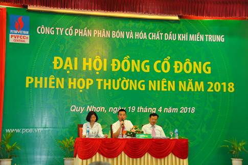 PVFCCo Central tổ chức thành công Đại hội đồng cổ đông – phiên họp thường niên 2018