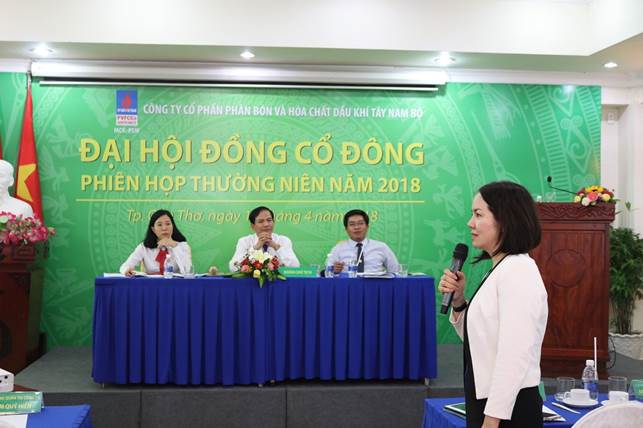 PVFCCo SW tổ chức thành công Đại hội đồng cổ đông – phiên họp thường niên 2018