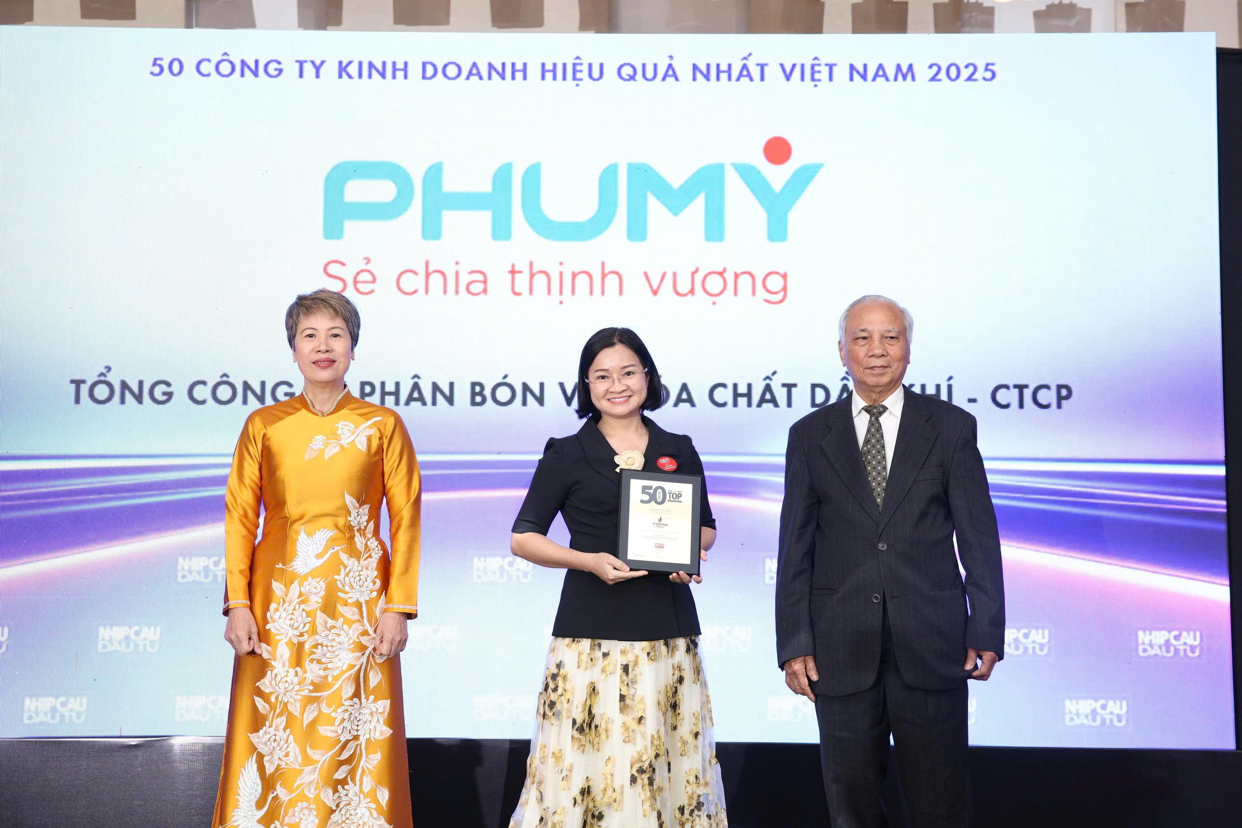 Phu My – PVFCCo Earns Dual Recognition: Top 50 Strong Brands and Top 50 Most Efficient Companies of 2025