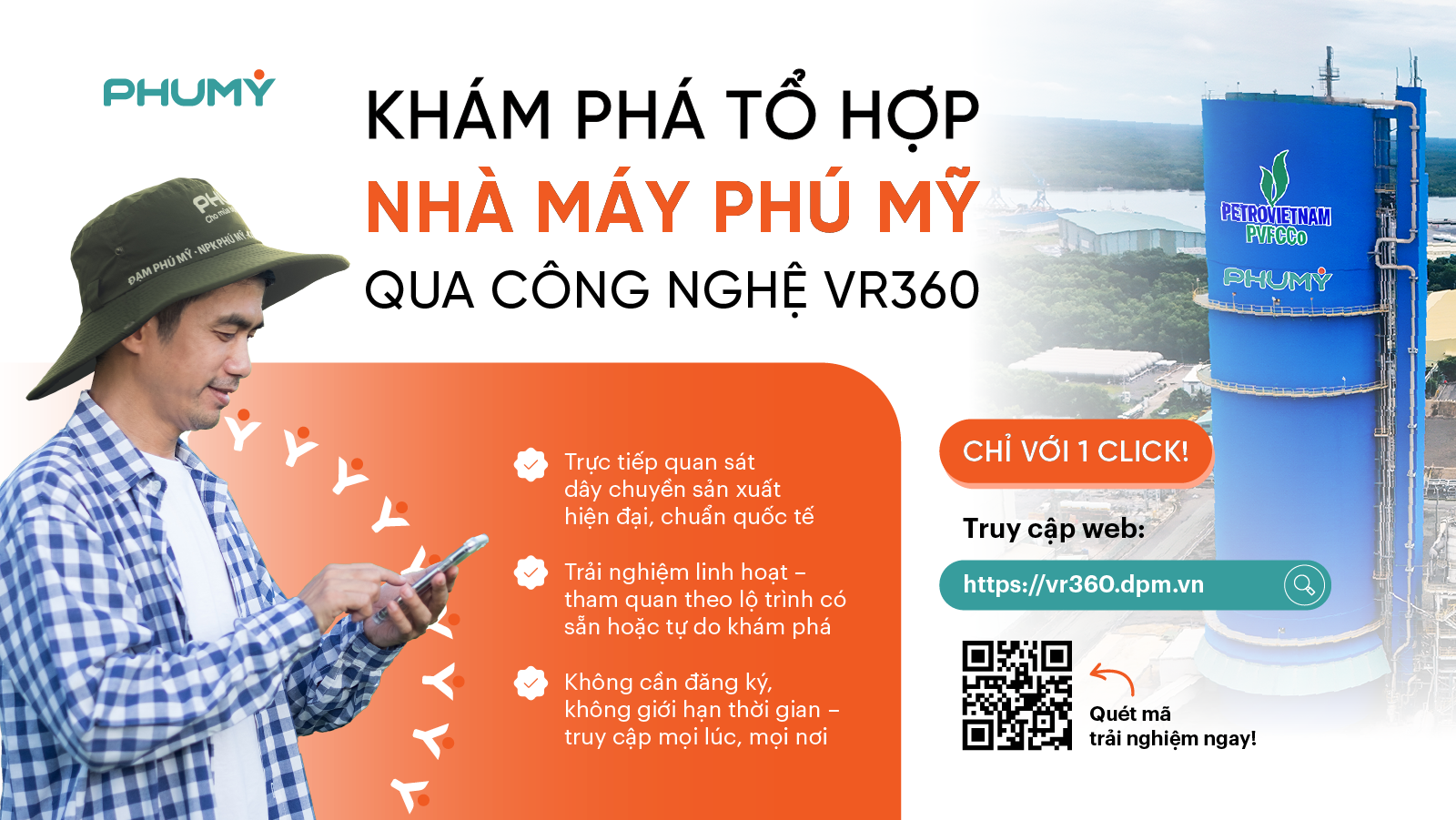 PVFCCo - PHÚ MỸ ra mắt nền tảng tham quan tổ hợp Nhà máy Phú Mỹ trực tuyến bằng công nghệ VR360