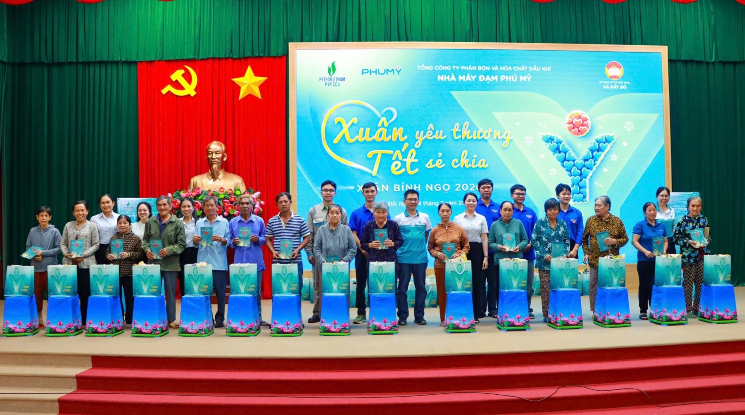 Hành trình “Xuân yêu thương - Tết sẻ chia” lan tỏa nghĩa tình Phú Mỹ