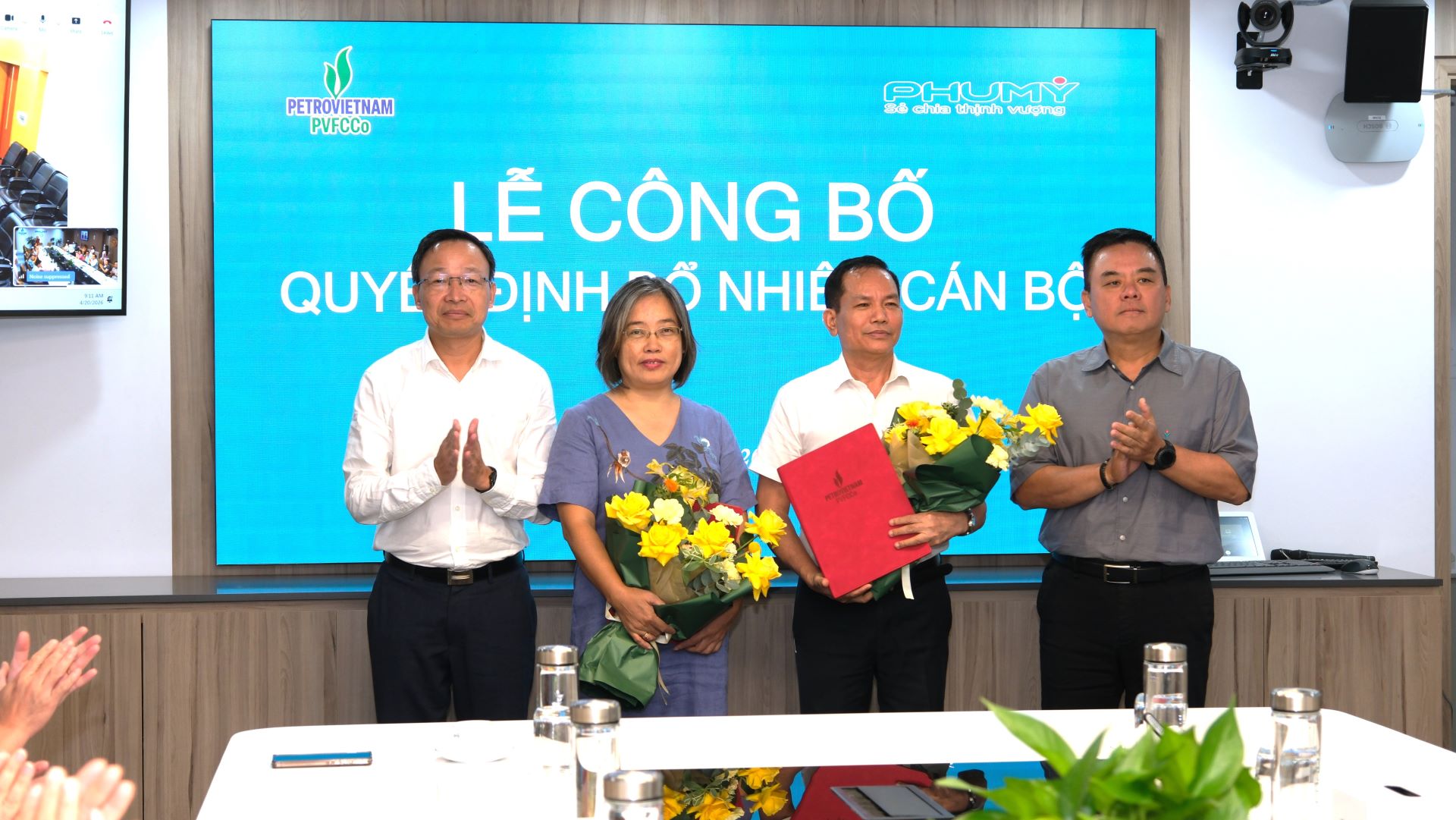 PVFCCo tổ chức Lễ công bố và trao quyết định điều động, bổ nhiệm cán bộ quản lý