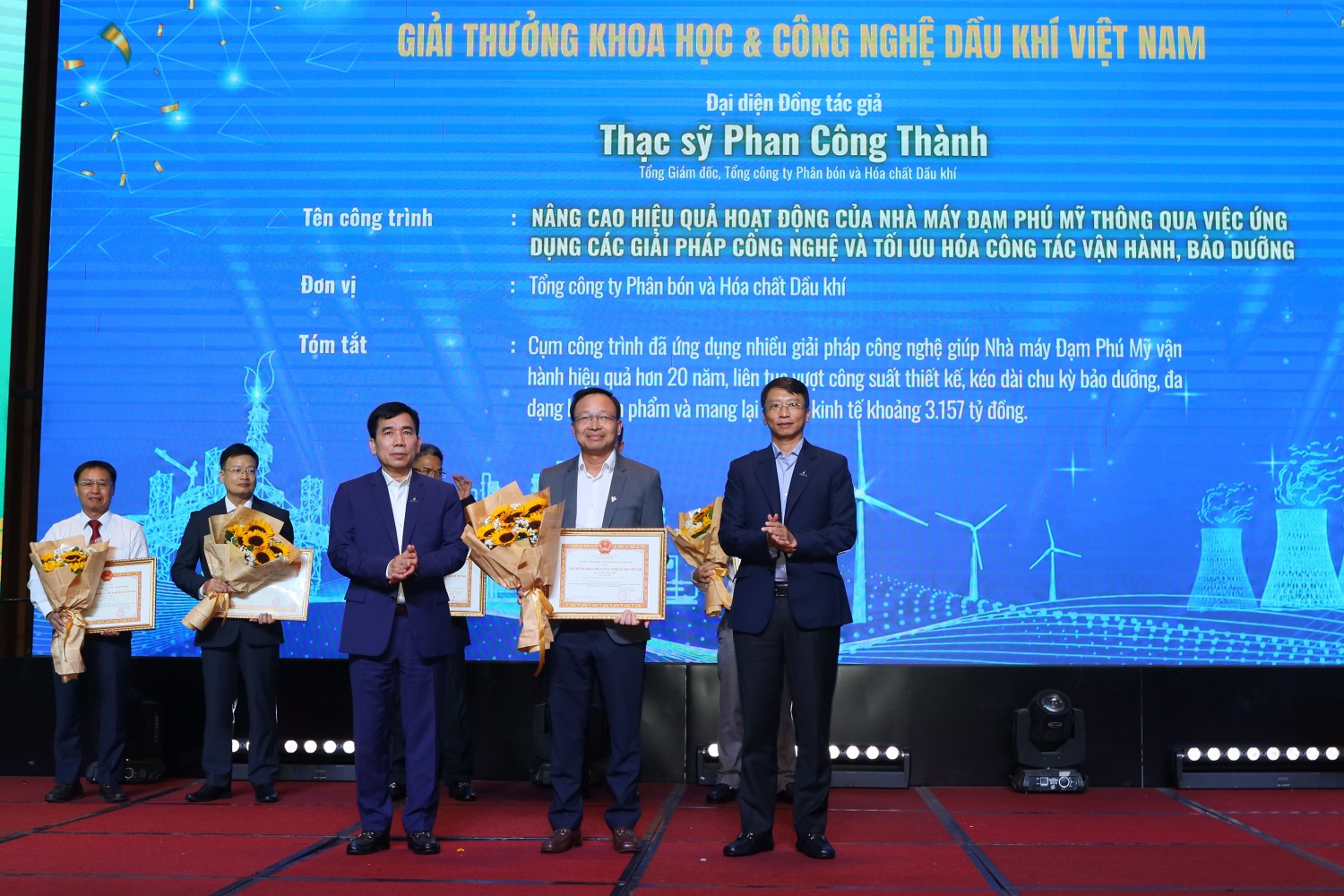 PVFCCo - Phú Mỹ “thắng giải” Khoa học và Công nghệ Dầu khí Việt Nam với giá trị làm lợi 3.157 tỷ đồng