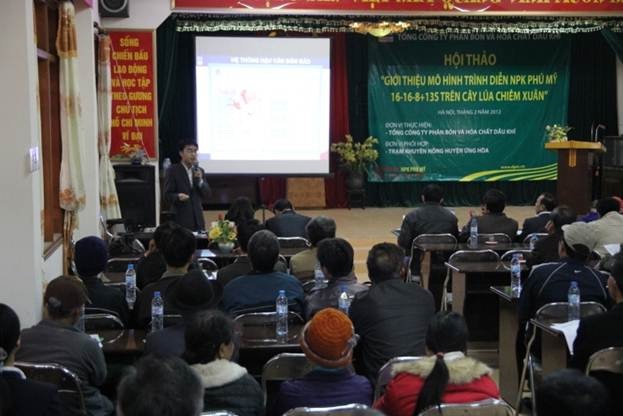 Workshop on “Introduction of Phu My NPK presentation model on winter-spring rice”