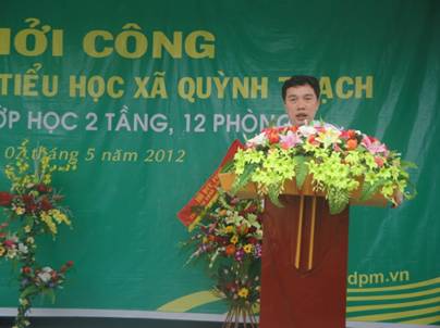 Starting construction of Primary School at Quynh Thach Commune, Quynh Luu District, Nghe An Province