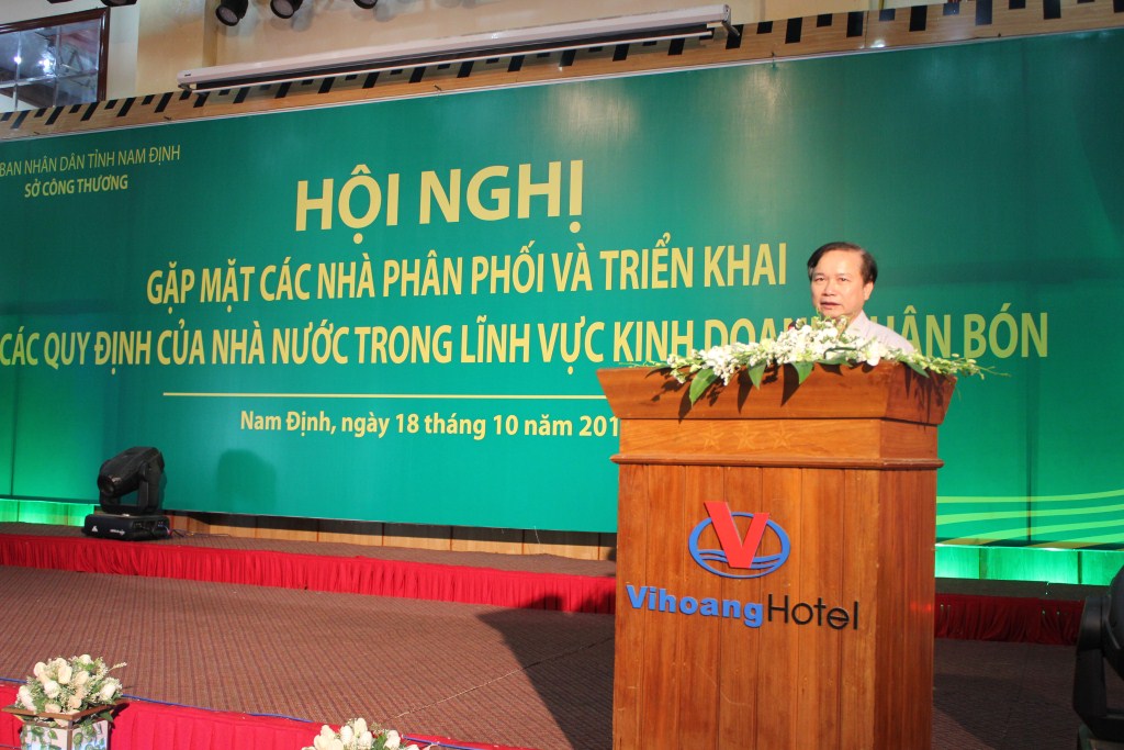 PVFCCo North phối hợp tổ chức Hội nghị “Gặp mặt những nhà phân phối và triển khai các quy định của Nhà nước trong lĩnh vực kinh doanh phân bón” tại Nam Định