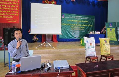 PVFCCo sẽ tiếp tục giới sản phẩm và hướng dẫn kỹ thuật sử dụng phân bón hiệu quả tại tỉnh Bình Phước