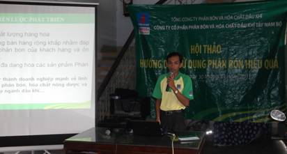 PVFCCo SW: Chuỗi hội thảo “Hướng dẫn sử dụng phân bón hiệu quả” tại huyện Châu Thành – An Giang