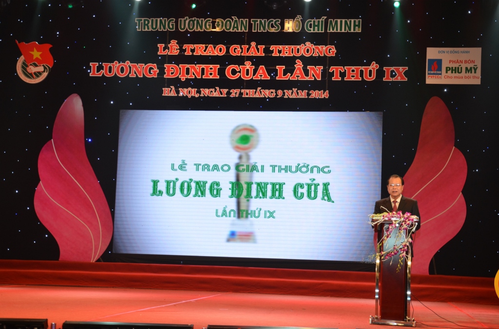 PVFCCo: The 9th consecutive year as the sponsor of Luong Dinh Cua Award