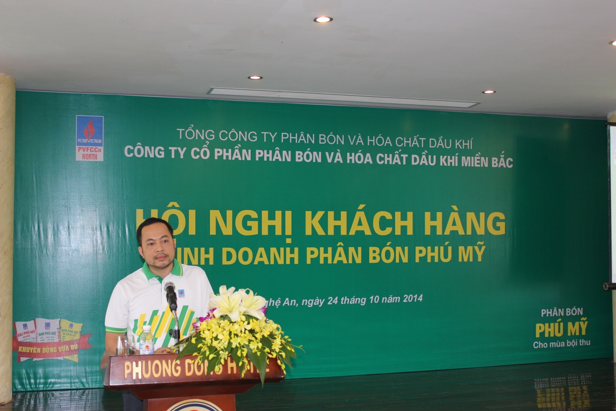 PVFCCo North tổ chức thành công “Hội nghị khách hàng kinh doanh phân bón Phú Mỹ” tại Nghệ An
