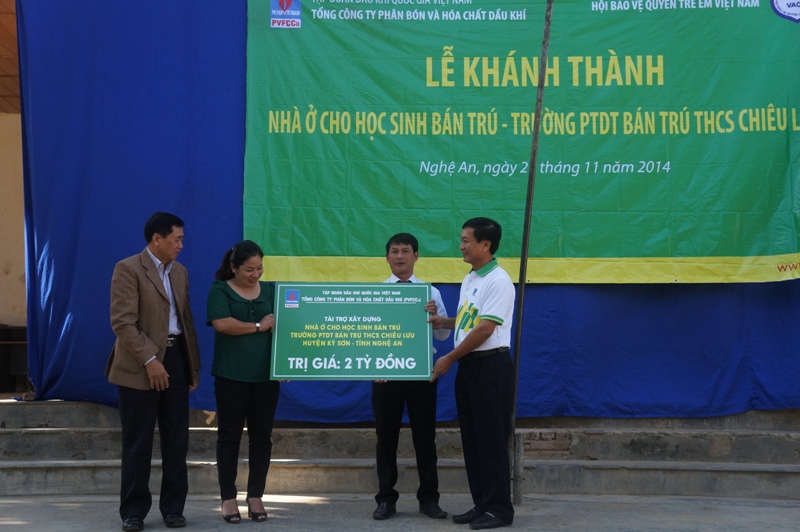 PVFCCo inaugurates a dormitory for Chieu Luu Junior High School’s day-boarders