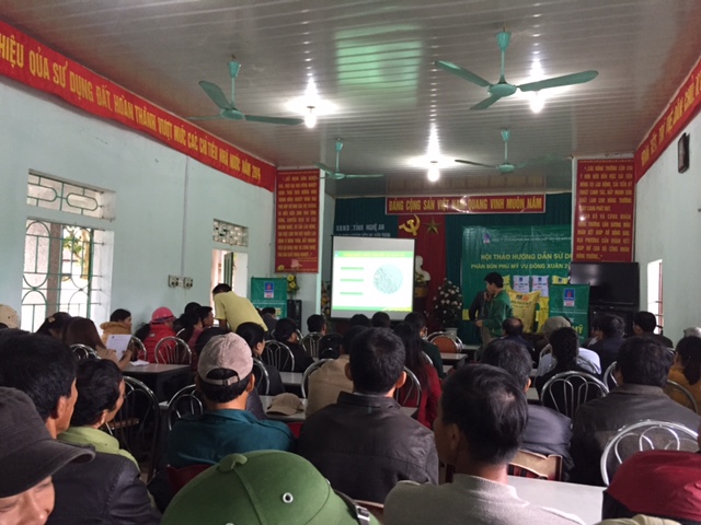 PVFCCo North tổ chức Hội thảo hướng dẫn sử dụng phân bón Phú Mỹ vụ Đông Xuân 2014-2015 tại Nghệ An