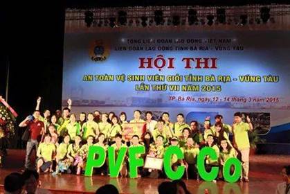PVFCCo wins the First prize in the 2015 Festival Contest of Good Hygienic Safety Workers of Ba Ria – Vung Tau