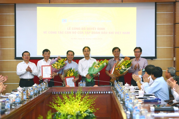 Tập đoàn Dầu khí Việt Nam công bố các quyết định về công tác cán bộ