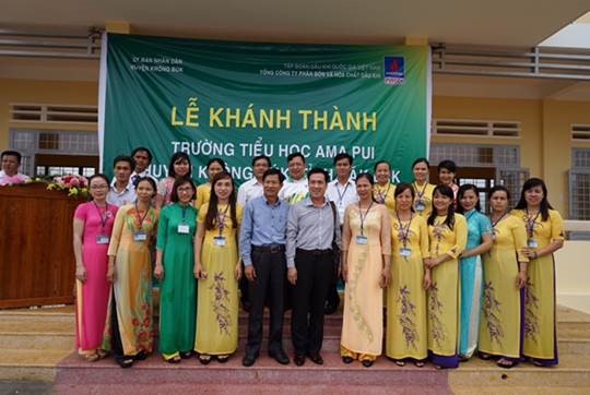 PVFCCo khánh thành và bàn giao Trường tiểu học Ama Pui