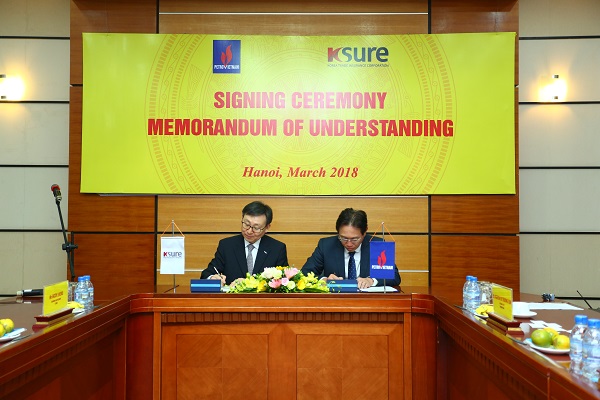 Tập đoàn Dầu khí Việt Nam ký kết MOU thỏa thuận hợp tác với K-Sure