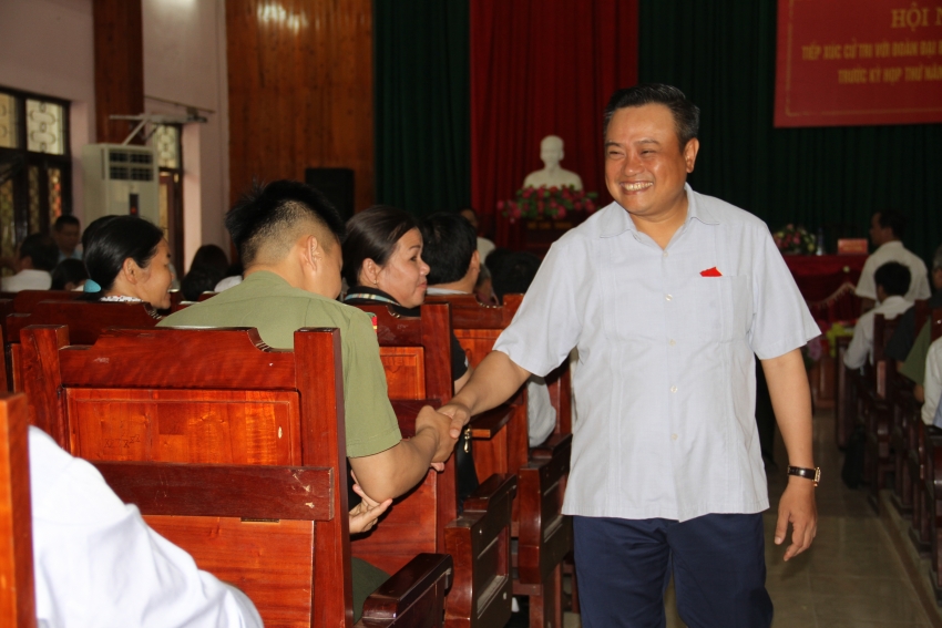 Chủ tịch HĐTV Tập đoàn Trần Sỹ Thanh tiếp xúc cử tri huyện Chi Lăng, tỉnh Lạng Sơn