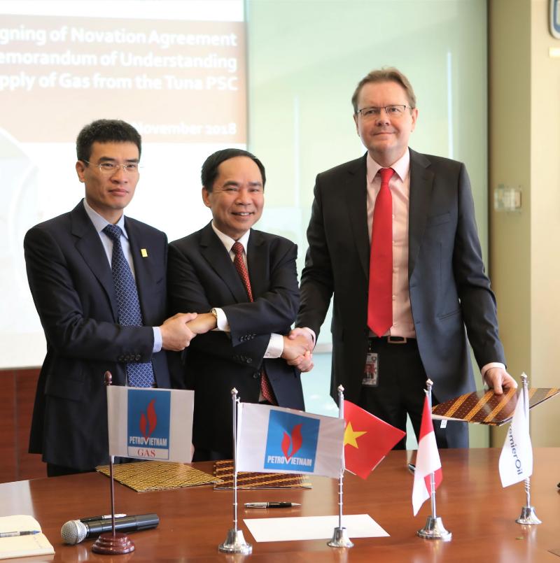 Tập đoàn Dầu khí Việt Nam ký thỏa thuận cung cấp khí từ mỏ Tuna