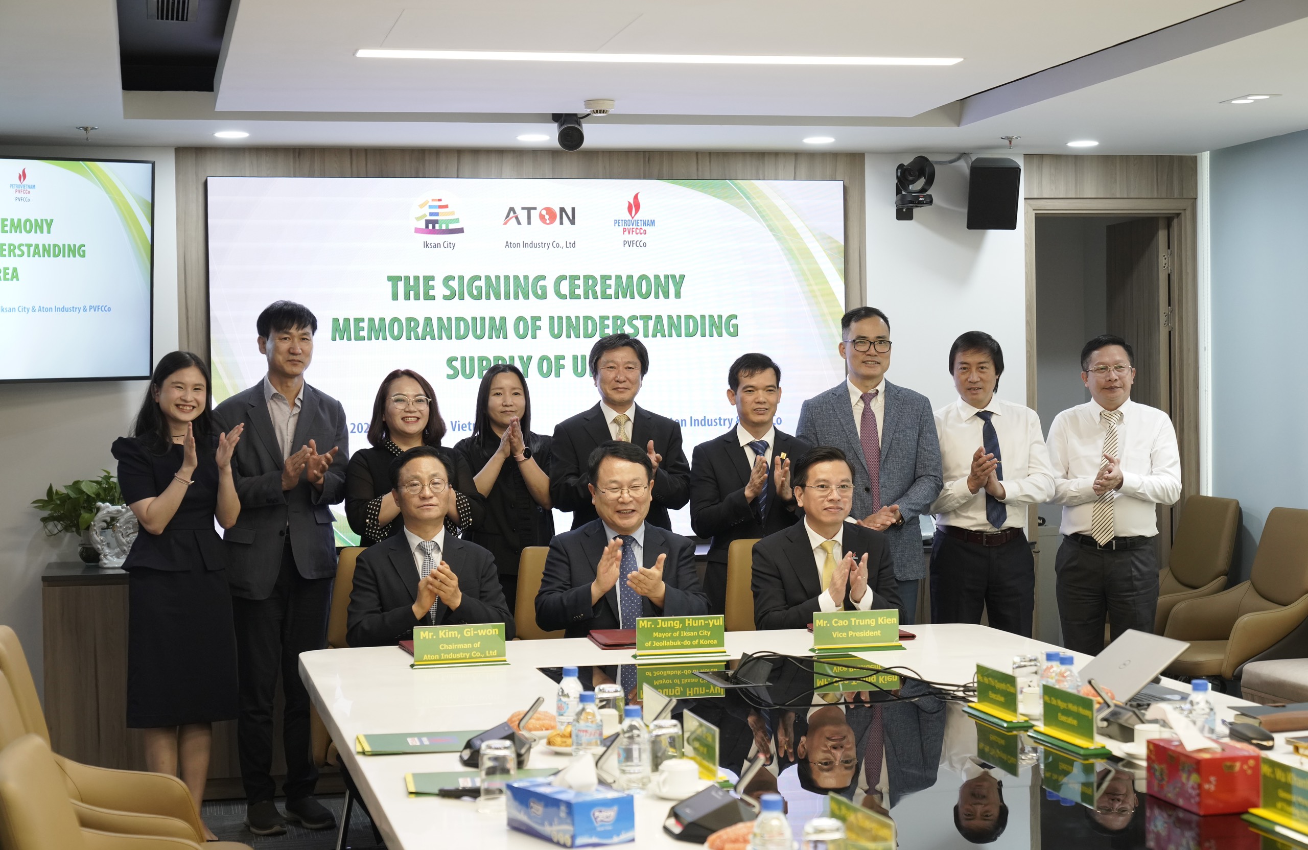 PVFCCo and South Korea partner signed a Memorandum of Understanding on the Supply of Urea.