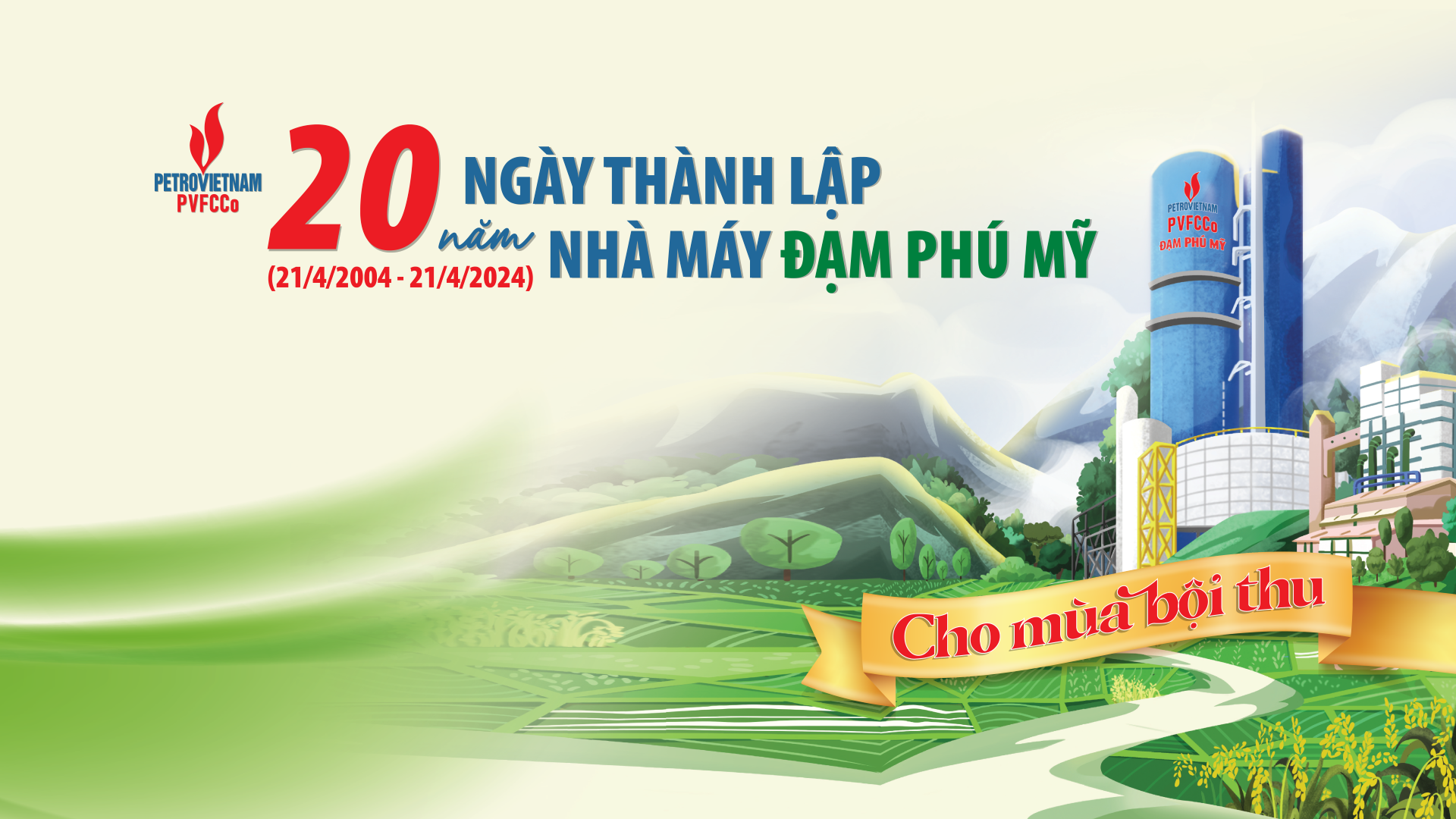 “20th Anniversary of the Establishment of Phu My Fertilizer Plant (21/4/2004-21/4/2024)”