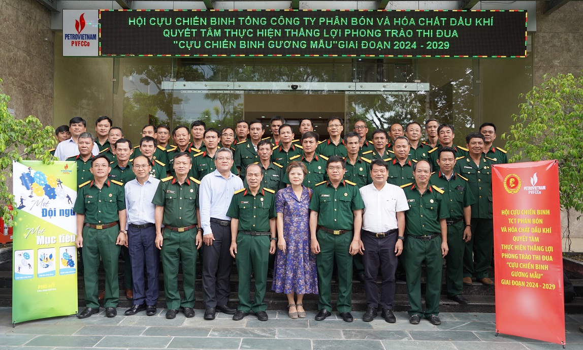 Hội CCB PVFCCo tổ chức Hội nghị Tổng kết phong trào thi đua “Cựu Chiến Binh gương mẫu” giai đoạn 2019-2024 và sinh hoạt chuyên đề “Một đội ngũ, một mục tiêu”